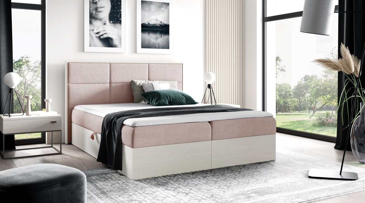 Elegantes Designer Holzbett Linori mit Praktischem Stauraum – Modernes Schlafzimmer-Highlight