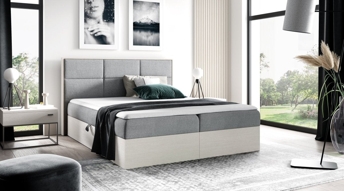 Elegantes Designer Holzbett Linori mit Praktischem Stauraum – Modernes Schlafzimmer-Highlight