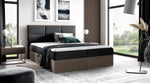 Lade das Bild in den Galerie-Viewer, Elegantes Designer Holzbett Linori mit Praktischem Stauraum – Modernes Schlafzimmer-Highlight
