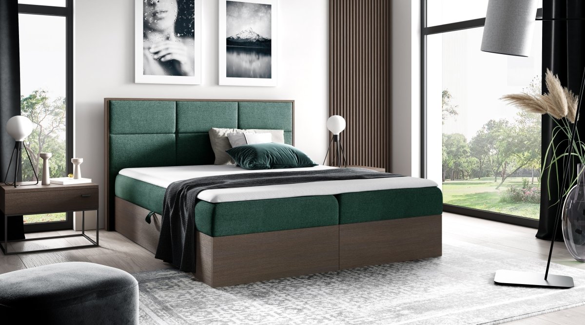 Elegantes Designer Holzbett Linori mit Praktischem Stauraum – Modernes Schlafzimmer-Highlight