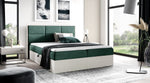 Lade das Bild in den Galerie-Viewer, Elegantes Designer Holzbett Linori mit Praktischem Stauraum – Modernes Schlafzimmer-Highlight
