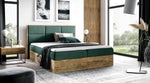 Lade das Bild in den Galerie-Viewer, Elegantes Designer Holzbett Linori mit Praktischem Stauraum – Modernes Schlafzimmer-Highlight

