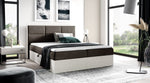 Lade das Bild in den Galerie-Viewer, Elegantes Designer Holzbett Linori mit Praktischem Stauraum – Modernes Schlafzimmer-Highlight
