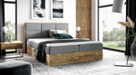 Lade das Bild in den Galerie-Viewer, Elegantes Designer Holzbett Linori mit Praktischem Stauraum – Modernes Schlafzimmer-Highlight
