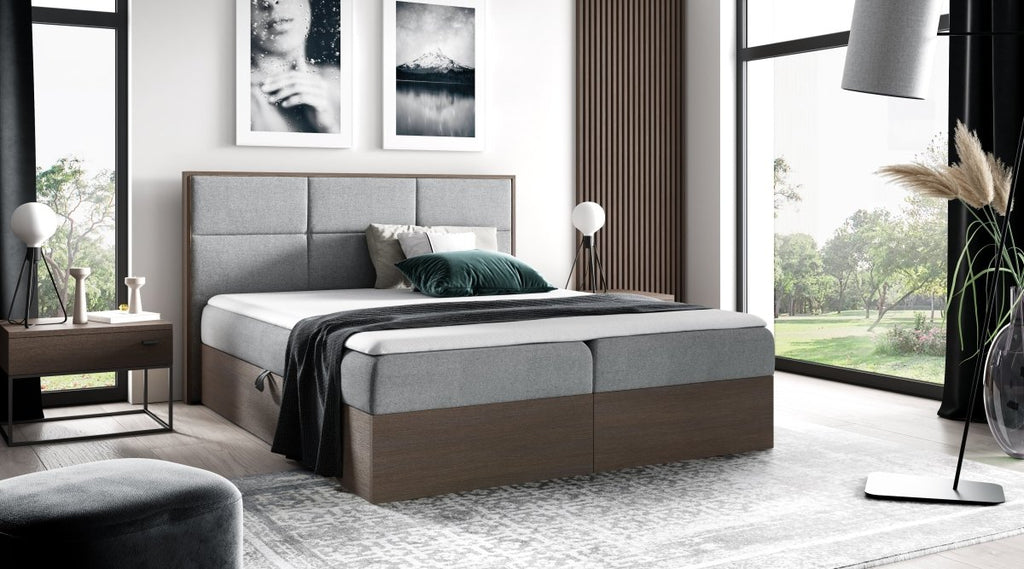 Elegantes Designer Holzbett Linori mit Praktischem Stauraum – Modernes Schlafzimmer-Highlight