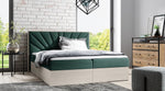 Lade das Bild in den Galerie-Viewer, Minari Designer Holzbett mit Stauraum: Modern, Samtbezug, Luxuriös, Komfortabel, Vielseitig
