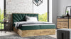 Minari Designer Holzbett mit Stauraum: Modern, Samtbezug, Luxuriös, Komfortabel, Vielseitig