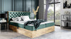 Designer Holzbett Neola mit Stauraum: Modernes Massivholz-Bettgestell, elegant, funktional, stilvoll