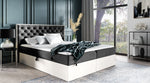 Lade das Bild in den Galerie-Viewer, Designer Holzbett Neola mit Stauraum: Modernes Massivholz-Bettgestell, elegant, funktional, stilvoll
