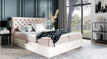 Lade das Bild in den Galerie-Viewer, Designer Holzbett Neola mit Stauraum: Modernes Massivholz-Bettgestell, elegant, funktional, stilvoll
