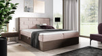 Lade das Bild in den Galerie-Viewer, Elegantes Designer Massivholz-Bett Nuro mit Viel Stauraum &amp; Komfort

