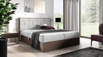 Lade das Bild in den Galerie-Viewer, Elegantes Designer Massivholz-Bett Nuro mit Viel Stauraum &amp; Komfort
