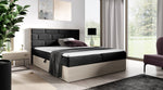 Lade das Bild in den Galerie-Viewer, Elegantes Designer Massivholz-Bett Nuro mit Viel Stauraum &amp; Komfort
