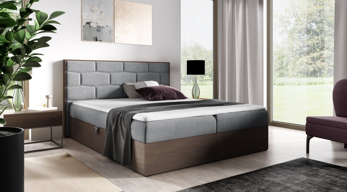 Elegantes Designer Massivholz-Bett Nuro mit Viel Stauraum & Komfort