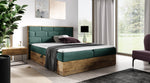 Lade das Bild in den Galerie-Viewer, Elegantes Designer Massivholz-Bett Nuro mit Viel Stauraum &amp; Komfort
