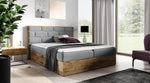 Lade das Bild in den Galerie-Viewer, Elegantes Designer Massivholz-Bett Nuro mit Viel Stauraum &amp; Komfort
