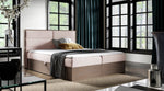 Lade das Bild in den Galerie-Viewer, Luxuriöses Designer Holzbett Telina mit integriertem Stauraum – Modernes Schlafzimmer-Highlight
