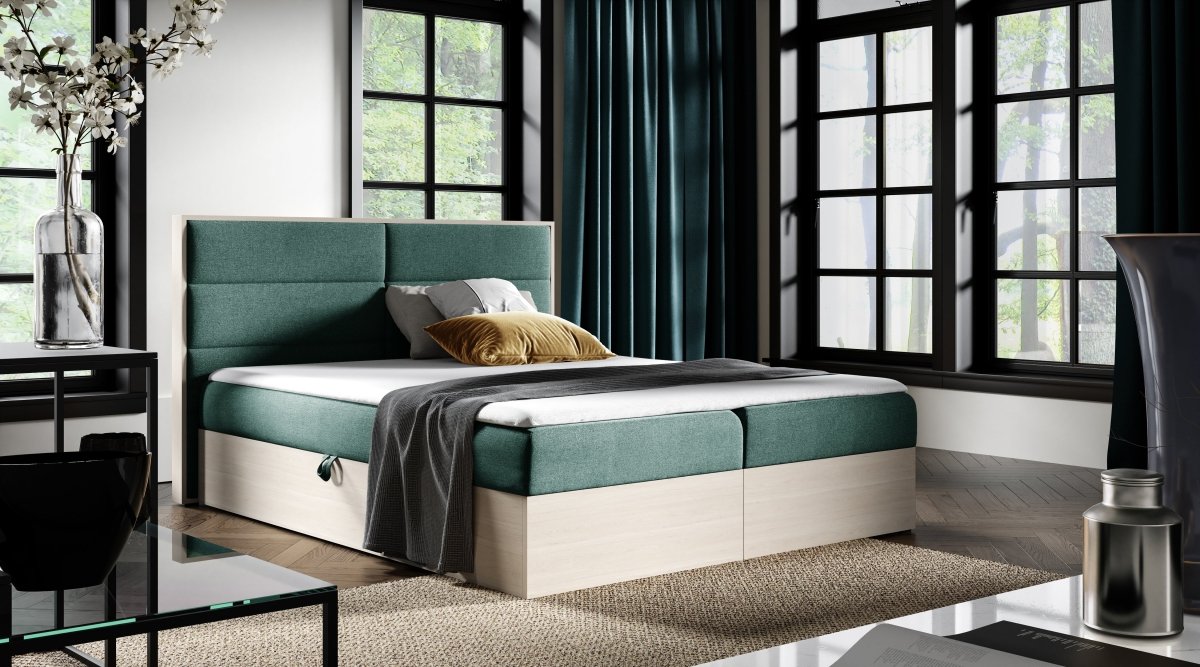 Luxuriöses Designer Holzbett Telina mit integriertem Stauraum – Modernes Schlafzimmer-Highlight