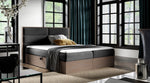 Lade das Bild in den Galerie-Viewer, Luxuriöses Designer Holzbett Telina mit integriertem Stauraum – Modernes Schlafzimmer-Highlight
