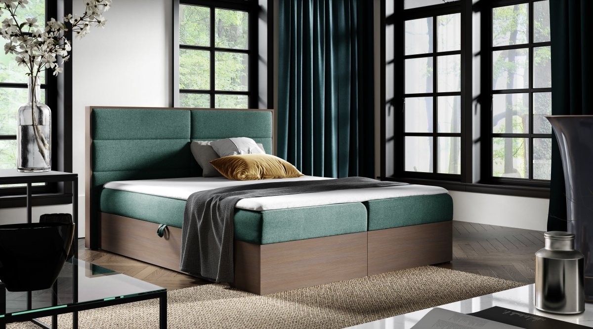 Luxuriöses Designer Holzbett Telina mit integriertem Stauraum – Modernes Schlafzimmer-Highlight