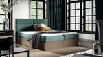 Lade das Bild in den Galerie-Viewer, Luxuriöses Designer Holzbett Telina mit integriertem Stauraum – Modernes Schlafzimmer-Highlight
