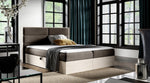 Lade das Bild in den Galerie-Viewer, Luxuriöses Designer Holzbett Telina mit integriertem Stauraum – Modernes Schlafzimmer-Highlight
