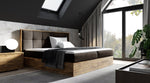 Lade das Bild in den Galerie-Viewer, Elegantes Designer Holzbett Terino mit Integriertem Stauraum – Modernes Schlafzimmer-Möbelstück
