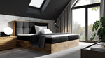 Lade das Bild in den Galerie-Viewer, Elegantes Designer Holzbett Terino mit Integriertem Stauraum – Modernes Schlafzimmer-Möbelstück
