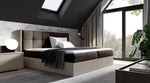 Lade das Bild in den Galerie-Viewer, Elegantes Designer Holzbett Terino mit Integriertem Stauraum – Modernes Schlafzimmer-Möbelstück
