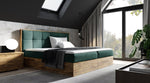 Lade das Bild in den Galerie-Viewer, Elegantes Designer Holzbett Terino mit Integriertem Stauraum – Modernes Schlafzimmer-Möbelstück

