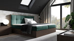 Lade das Bild in den Galerie-Viewer, Elegantes Designer Holzbett Terino mit Integriertem Stauraum – Modernes Schlafzimmer-Möbelstück
