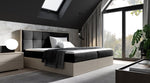 Lade das Bild in den Galerie-Viewer, Elegantes Designer Holzbett Terino mit Integriertem Stauraum – Modernes Schlafzimmer-Möbelstück
