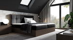 Lade das Bild in den Galerie-Viewer, Elegantes Designer Holzbett Terino mit Integriertem Stauraum – Modernes Schlafzimmer-Möbelstück
