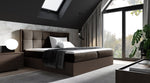 Lade das Bild in den Galerie-Viewer, Elegantes Designer Holzbett Terino mit Integriertem Stauraum – Modernes Schlafzimmer-Möbelstück

