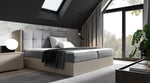Lade das Bild in den Galerie-Viewer, Elegantes Designer Holzbett Terino mit Integriertem Stauraum – Modernes Schlafzimmer-Möbelstück
