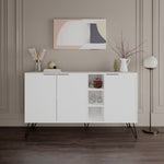 Lade das Bild in den Galerie-Viewer, Luxuriöse Designer Kommode Clara: Modernes Sideboard mit Türen, offenen Fächern
