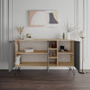 Luxuriöse Designer Kommode Clara: Modernes Sideboard mit Türen, offenen Fächern