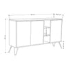 Luxuriöse Designer Kommode Clara: Modernes Sideboard mit Türen, offenen Fächern