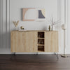 Luxuriöse Designer Kommode Clara: Modernes Sideboard mit Türen, offenen Fächern