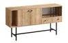 Freya Designer Kommode: Stilvolle Eichenoptik, Metallgestell, Viel Stauraum