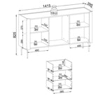Lade das Bild in den Galerie-Viewer, Elegante Designer Kommode Cavallo mit Soft-Close – Stilvolle Schlafzimmer Aufbewahrung
