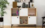Lade das Bild in den Galerie-Viewer, Elegante Designer Kommode Levico: Stilvolle Eichenoptik mit Vielseitigen Fächern
