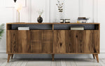 Lade das Bild in den Galerie-Viewer, Elegante Designer Kommode Milan: Stilvolle Walnuss-Optik für modernes Wohnen
