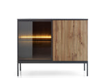 Lade das Bild in den Galerie-Viewer, Elegante Designer Kommode Nayra III mit LED-Beleuchtung – Stilvolles Schlafzimmer-Highlight
