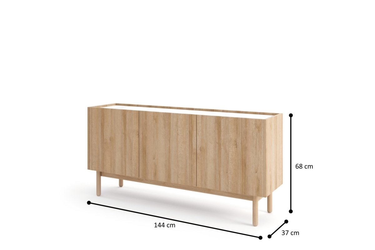 Luxuriöse Designer Kommode Nera: Elegante Schlafzimmer Aufbewahrung mit Stil