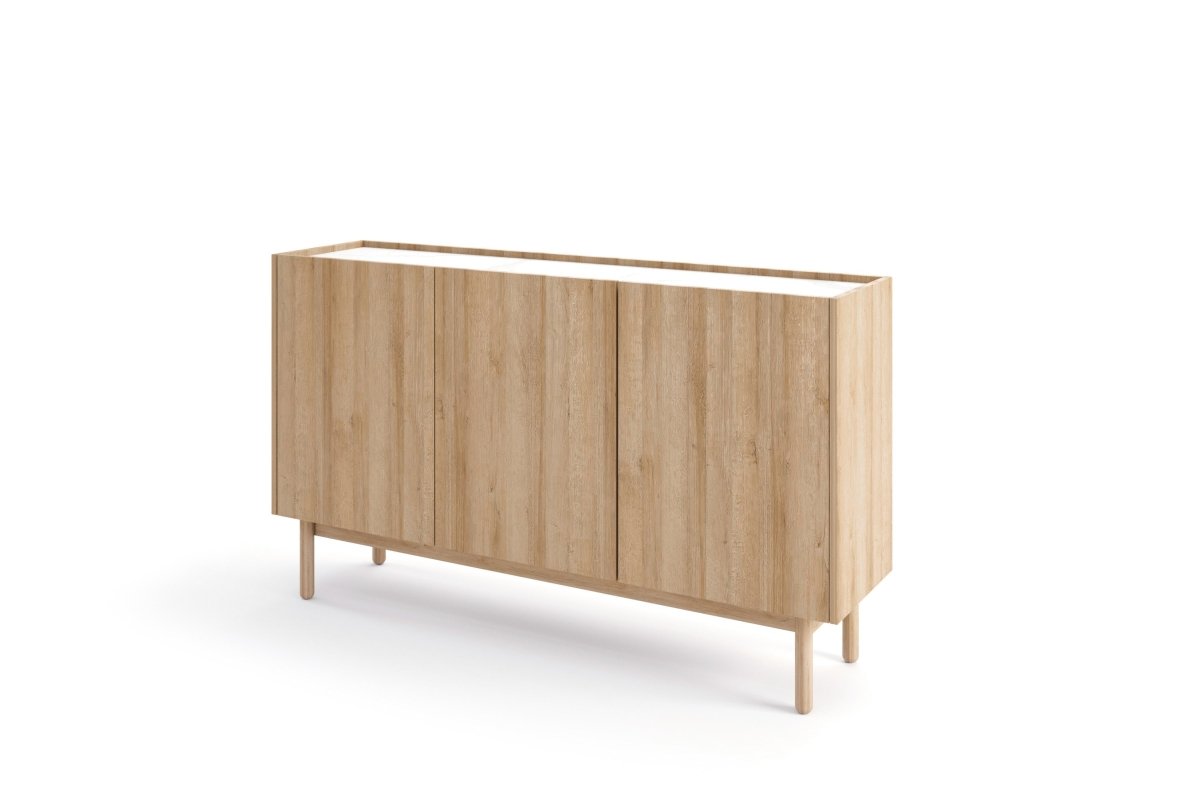 Elegante Designer Kommode Nera II: Moderne Schlafzimmer Wohnzimmer Stauraum Schubladen Möbel