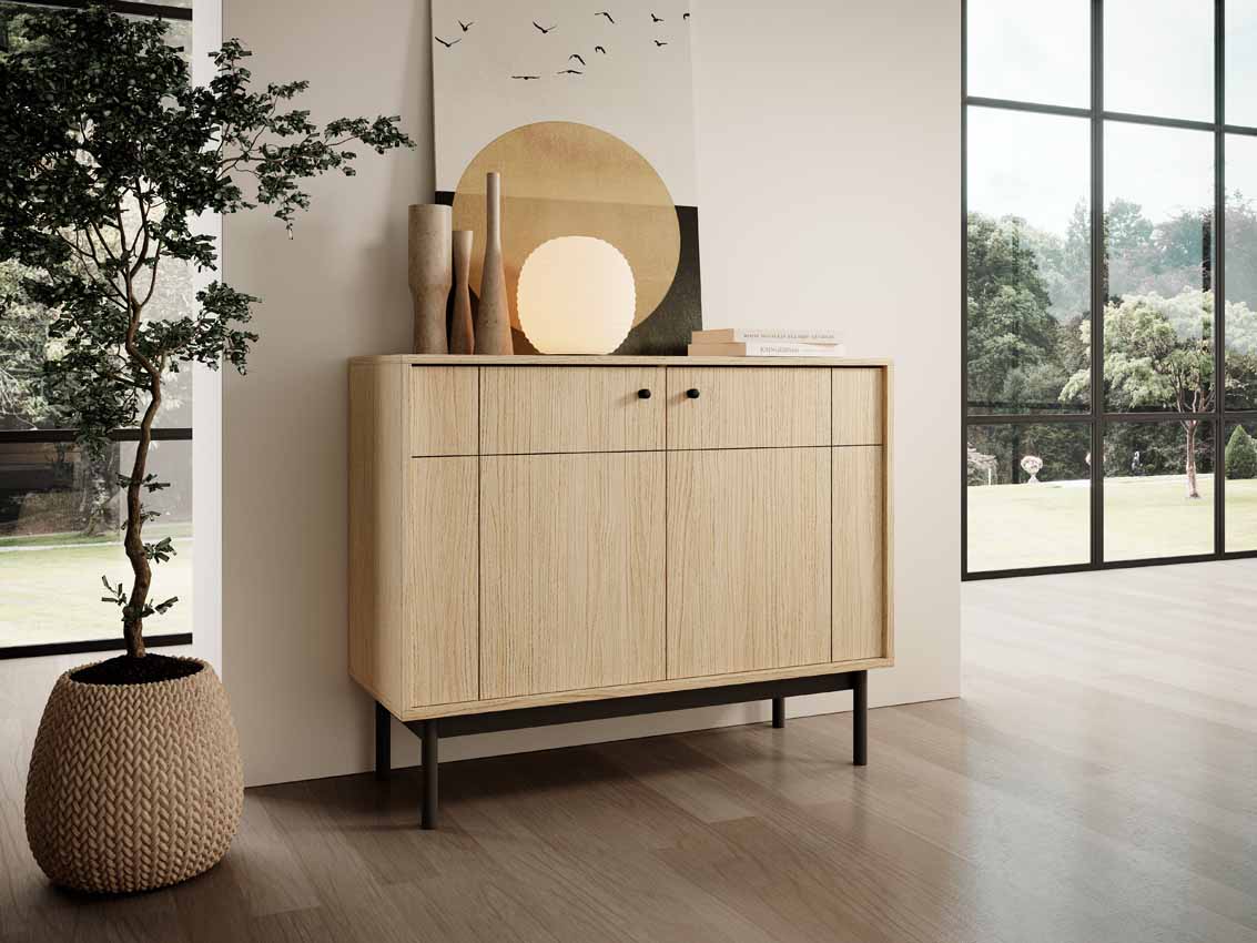 Luxuriöse Designer Kommode Tokyo II mit eleganten Schubladen für Schlafzimmer