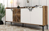 Elegante Designer Kommode Venedik: Stilvolle Aufbewahrung mit Kontrasten und Walnuss-Optik
