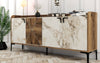 Elegante Designer Kommode Venedik: Stilvolle Aufbewahrung mit Kontrasten und Walnuss-Optik