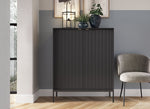 Lade das Bild in den Galerie-Viewer, Designer Kommode Verilo II: Elegantes Schlafzimmer Sideboard mit Gold/Schwarz Akzenten
